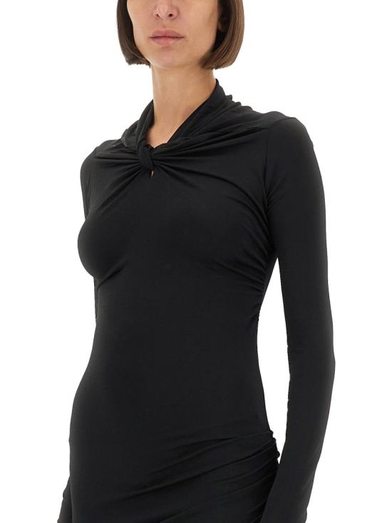 25FW 릭 오웬스 숏 원피스 LI02E3568 CVI09 BLACK - RICK OWENS