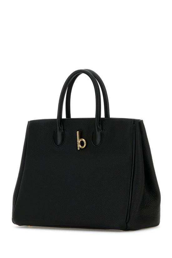  버버리 스몰 락킹 호스 토트백 8099401 A1189 BLACK - BURBERRY