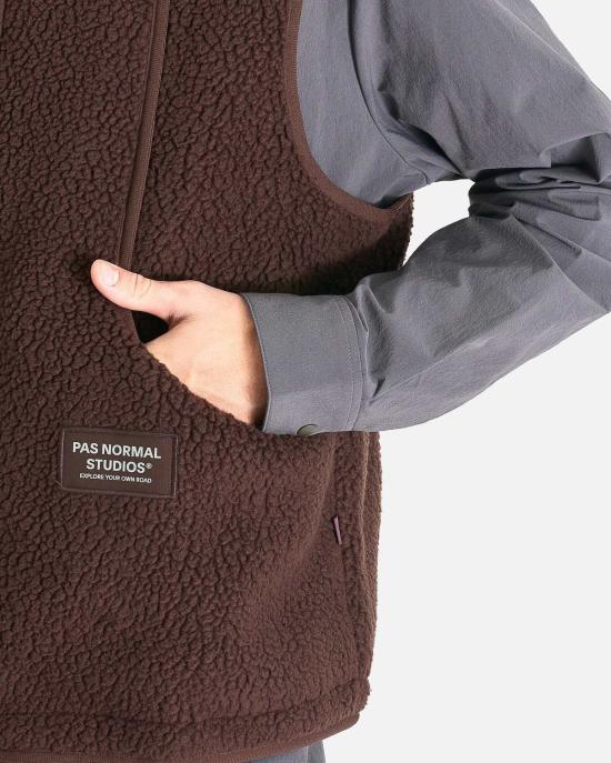  파노말스튜디오 베스트 파스 노멀 스튜디오 오프 레이스 파일 플리스 조끼 - PAS NORMAL STUDIOS