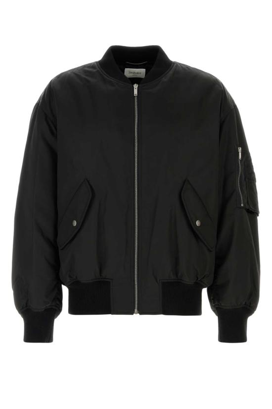 25FW 생로랑 봄버 자켓 838713YZ9BV 1000 Black