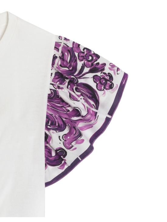 25FW [키즈] 돌체앤가바나 티셔츠 L5JTNSK FI5JOH25DQ WHITE - DOLCE & GABBANA