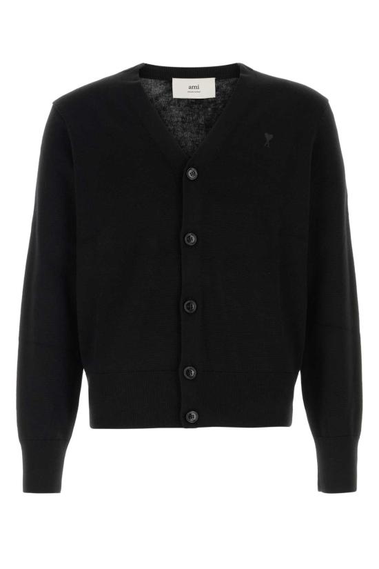 25FW 아미 ADC 울 V넥 가디건 HKC361 0010180 BLACK