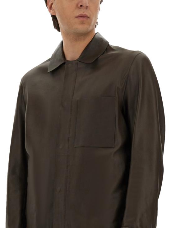 25FW 보스 가죽 자켓 50543654 10272755204 DARK BROWN - BOSS