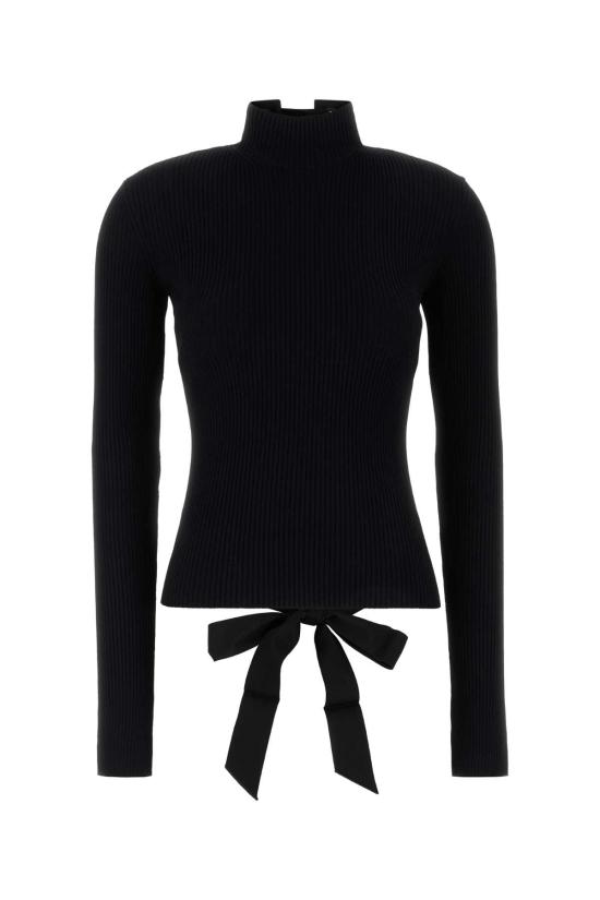 25SS 발렌시아가 터틀넥 828347T5230 1000 Black