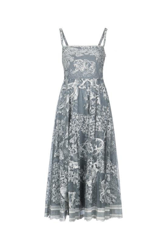 25FW 디올 원피스 541D11A8386 5677 BLUE