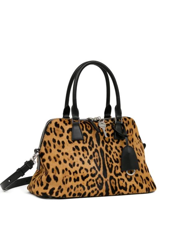 25FW 마르지엘라 토트백 SB1WG0074P8316 HA923 LEOPARD BLACK - MAISON MARGIELA