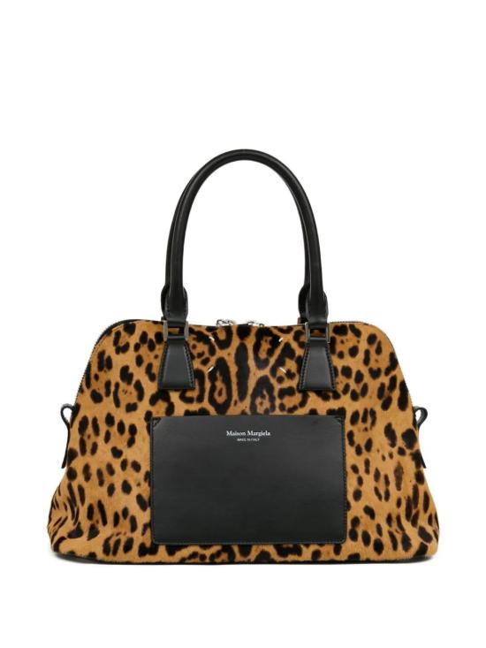 25FW 마르지엘라 토트백 SB1WG0074P8316 HA923 LEOPARD BLACK - MAISON MARGIELA