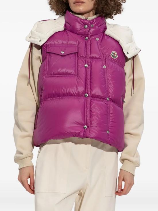 25FW 몽클레어 파리오 후드 패딩 베스트 K20931A00096596XE 551 PINK - MONCLER
