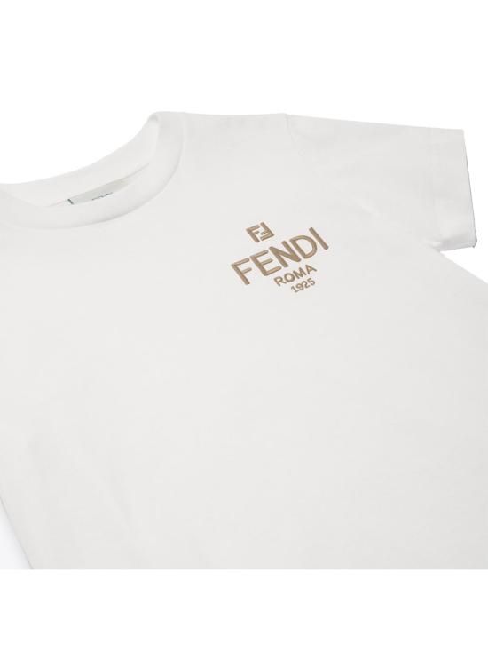25FW [키즈] 펜디 티셔츠 JUI190K 7AJF0TU9 WHITE - FENDI