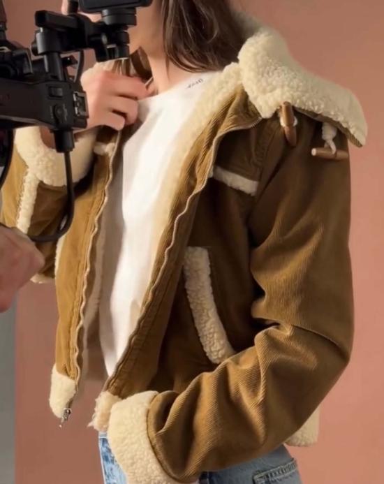  아모 데님 코트 베티 시어링 코듀로이 재킷 - AMO DENIM