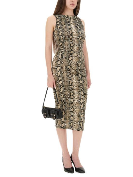 25FW 마이클 코어스 미디 원피스 MT58319HMC 120SOFTECRU ANIMALIER - MICHAEL KORS