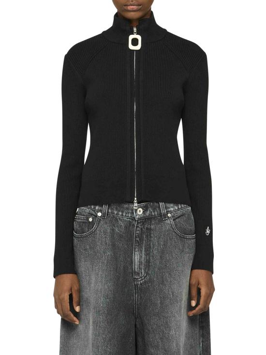 25FW JW앤더슨 스웨터 KW1353 YN0398999 BLACK - JW ANDERSON