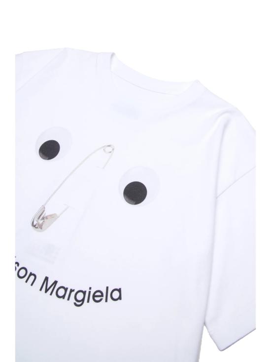 25FW [키즈] MM6 메종마르지엘라 티셔츠 M60907K MM04IM6100 WHITE - MM6 MAISON MARGIELA