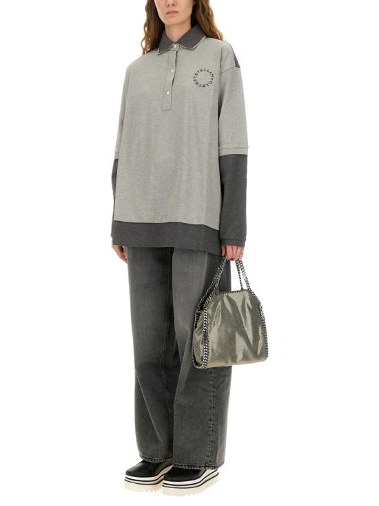 25FW 스텔라 맥카트니 폴로 티셔츠 6J0426 3SQA128491 GREY - STELLA MCCARTNEY