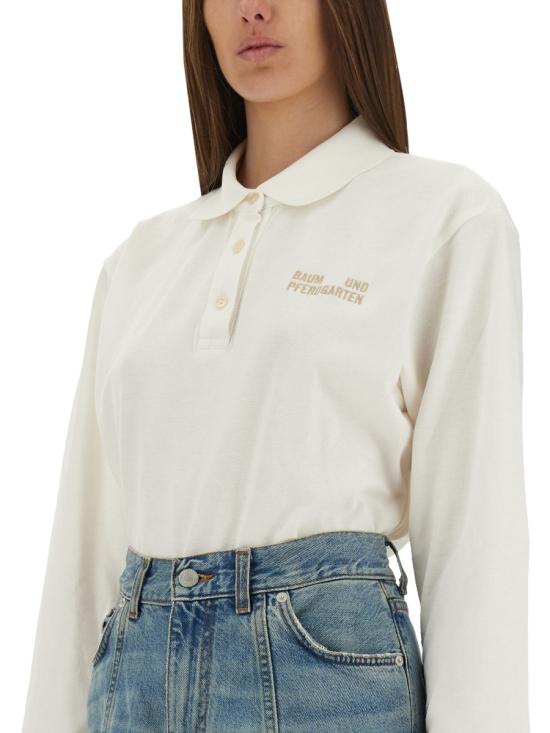 25FW 바움 운드 페르드가르텐 폴로 티셔츠 24277 C1069 IVORY - BAUM UND PFERDGARTEN