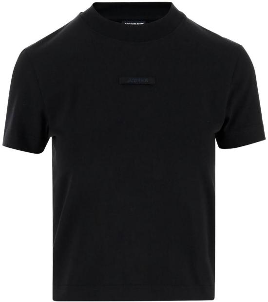 25FW 자크뮈스 반팔 티셔츠 TSW00133AJ00124990 BLACK