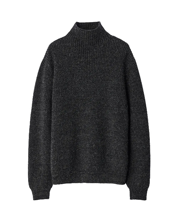 25FW 르메르 하이넥 스웨터 TO1427 LK1029MU213 BLACK