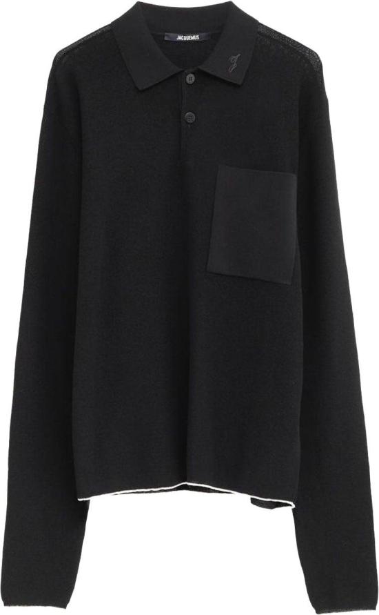25FW 자크뮈스 폴로 티셔츠 POM00603AK00274990 BLACK