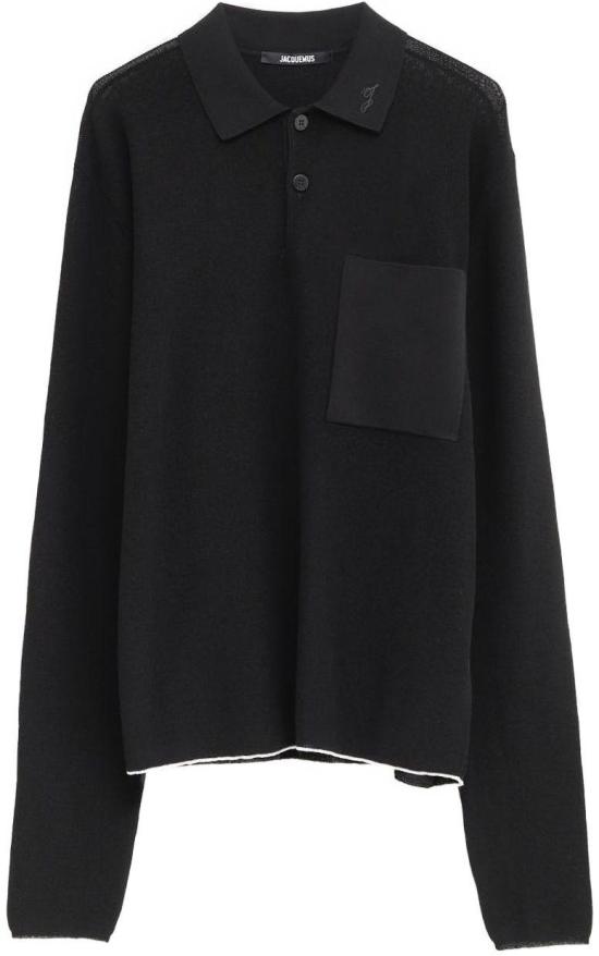 25FW 자크뮈스 폴로 티셔츠 POM00603AK00274990 BLACK