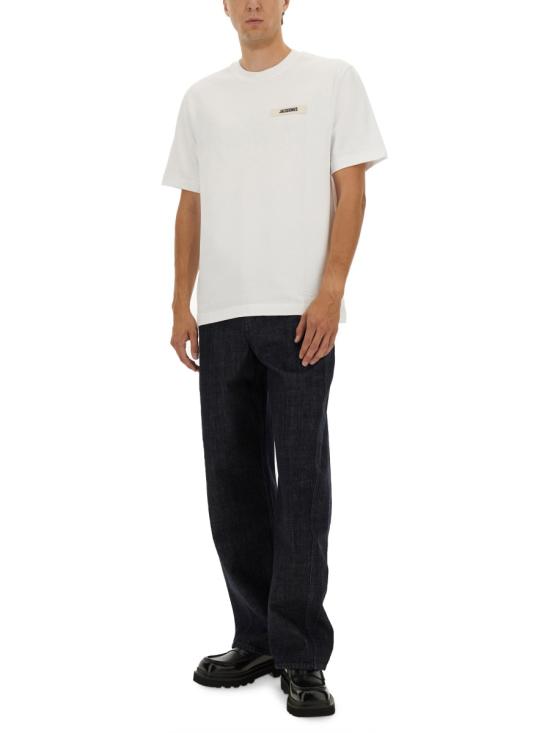 25FW 자크뮈스 반팔 티셔츠 TSM00133AJ0 0226100 WHITE - JACQUEMUS