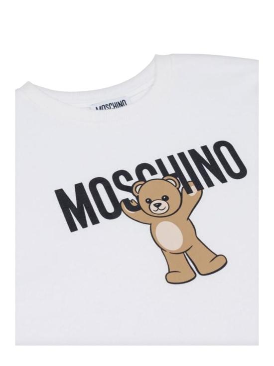 25FW [키즈] 모스키노 티셔츠 HMM05GK LAA1010063 WHITE - MOSCHINO