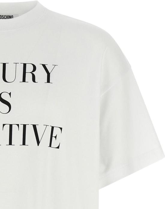 25FW 모스키노 반팔 티셔츠 A070154421001 WHITE - MOSCHINO