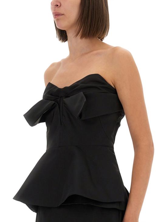 25FW 알렉산더 맥퀸 탑 839622 QEAGH1000 BLACK - ALEXANDER MCQUEEN