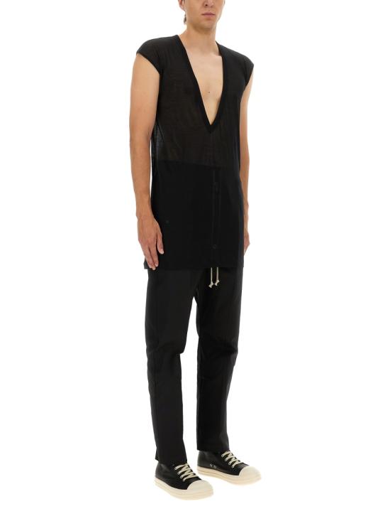 25FW 릭 오웬스 반팔 티셔츠 RU02E1157 UC09 BLACK - RICK OWENS