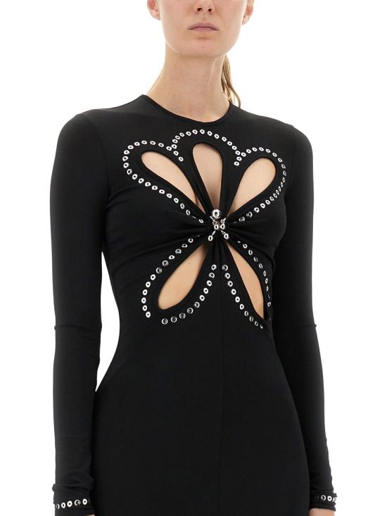 25FW 파코라반 롱 원피스 25AJRO135VI0191 P001 BLACK - PACO RABANNE