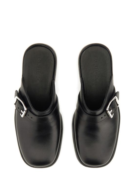 25FW 아워레가시 CAMION 카미온 버클 디테일 카프스킨 뮬 A2217CVSE BLACKLEATHER - OUR LEGACY