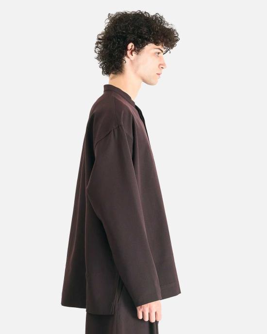  스튜디오 니콜슨 긴팔 셔츠 그랜드다드 칼라 - STUDIO NICHOLSON