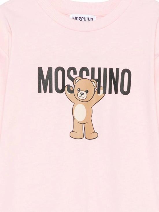 25FW [키즈] 모스키노 티셔츠 HMM05GK LAA1050209 PINK - MOSCHINO