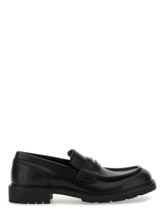 25FW 버버리 레더 로그 로퍼 8111385 A1189 BLACK