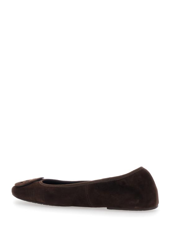 25FW 토리버치 레바 트레블 발레 플랫 슈즈 177247200 Brown - TORY BURCH