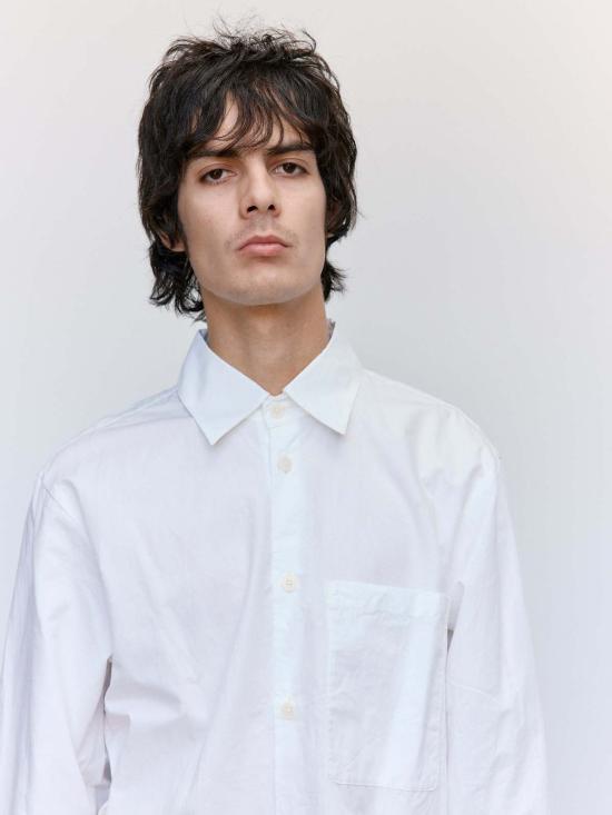  맨틀 긴팔 셔츠 R19 S4 표백되지 않은 낙하산 Od 셔츠