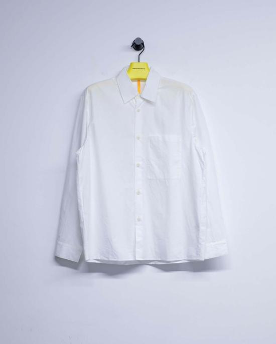  맨틀 긴팔 셔츠 R19 S4 표백되지 않은 낙하산 Od 셔츠 - MAN-TLE