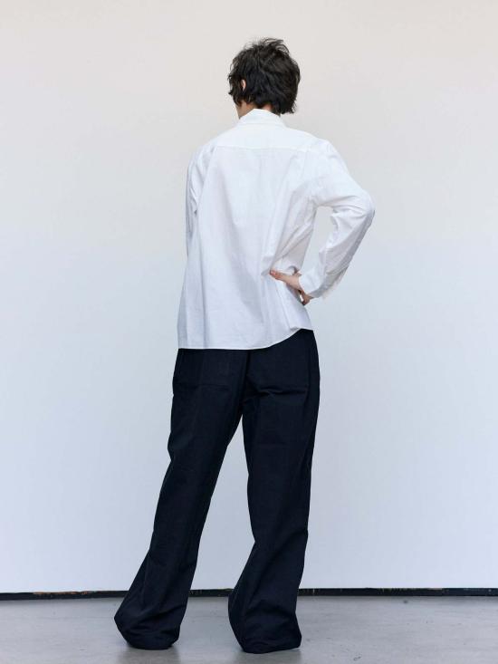  맨틀 긴팔 셔츠 R19 S4 표백되지 않은 낙하산 Od 셔츠 - MAN-TLE