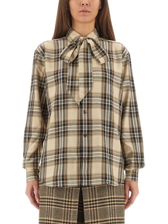 26FW 생로랑 블라우스 838890 Y31VA7300 BEIGE