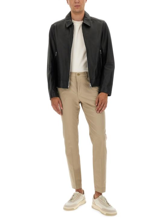 25FW 보스 가죽 자켓 50543214 10273355001 BLACK - BOSS