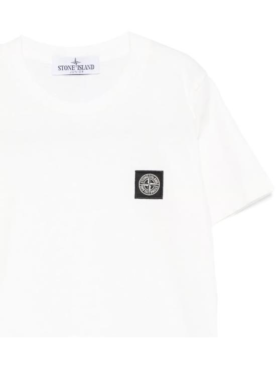 25FW [키즈] 스톤 아일랜드 티셔츠 2100002K S0047V0099 WHITE - STONE ISLAND