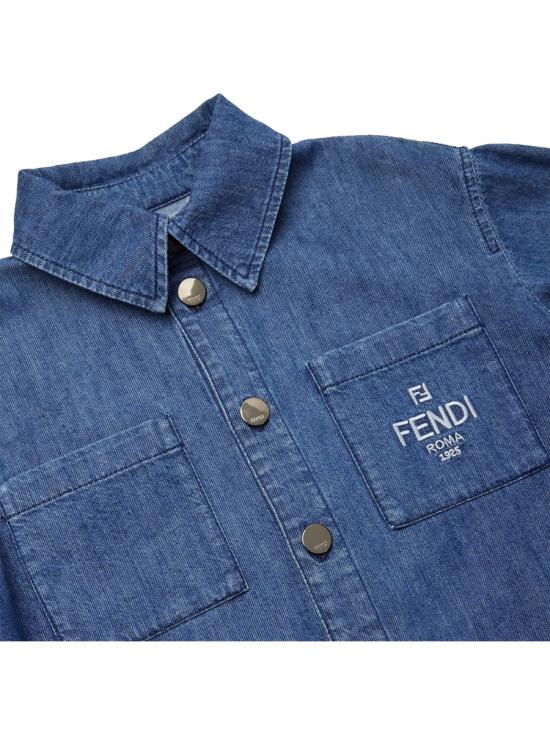 25FW [키즈] 펜디 자켓 JUA242K ATRFF0QG0 DENIM - FENDI
