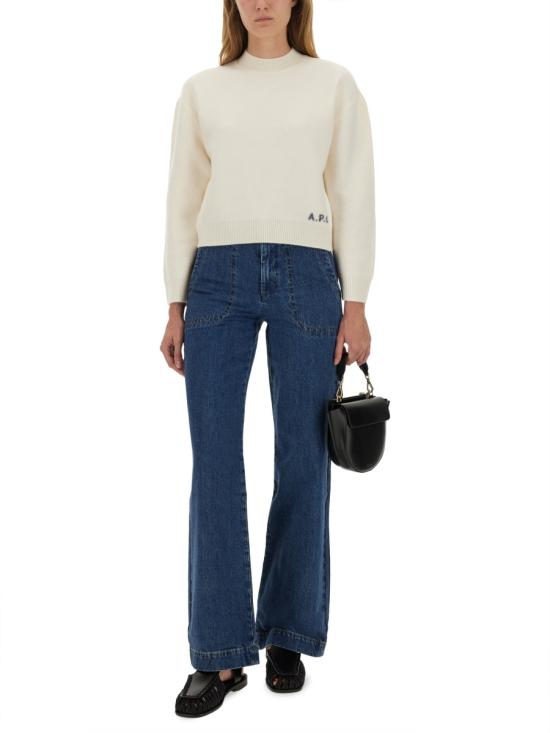 25FW 아페쎄 스웨터 WVBDK F23373 AAD IVORY - A.P.C.