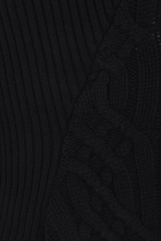 25FW 사카이 스웨터 2508054001 Black - SACAI