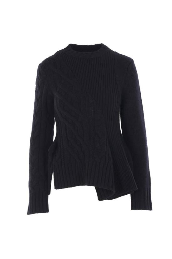 25FW 사카이 스웨터 2508054001 Black