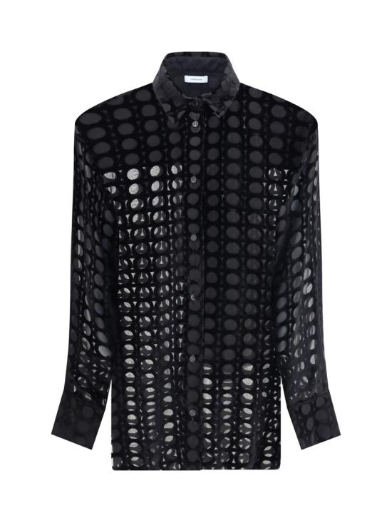 25FW 살바토레 페라가모 블라우스 782997 001 Black