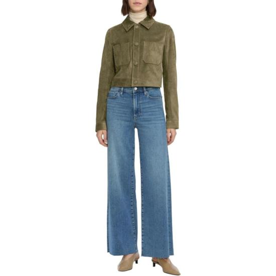  프레임 데님 팬츠 르 슬림 팔라조 청바지 플립 로우 애프터 - FRAME