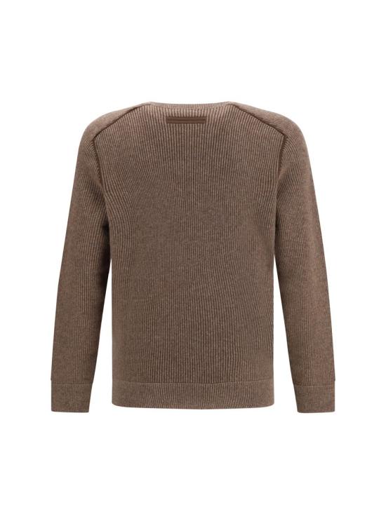 25FW 에르메네질도제냐 스웨터 UGK61A2110 503 BROWN - ERMENEGILDO ZEGNA