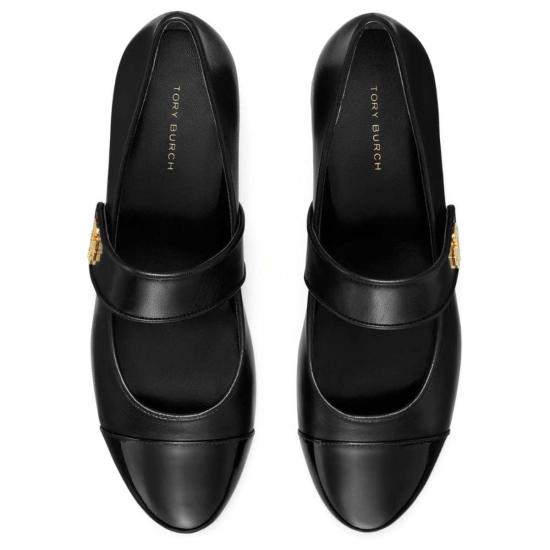  토리버치 힐/펌프스 메리제인 캡토 25mm 발레 샌들 퍼펙트 블랙 - TORY BURCH