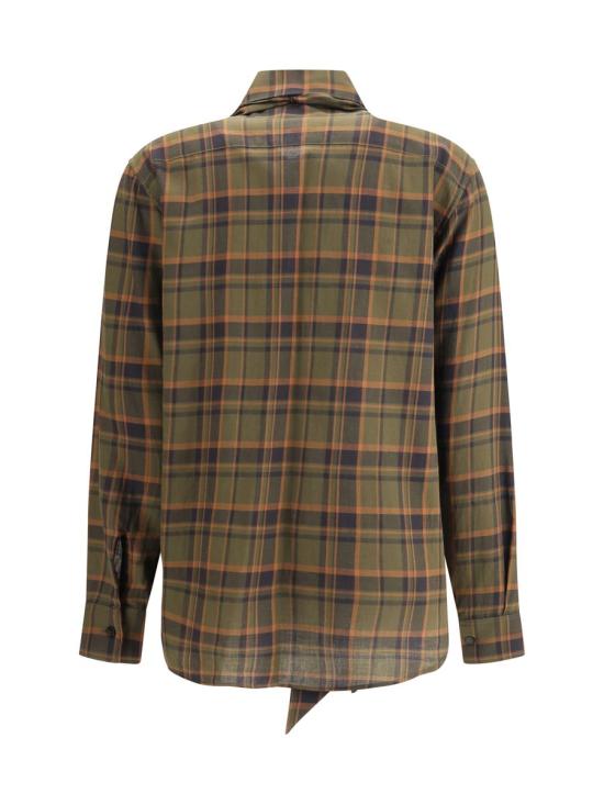 25FW 생로랑 셔츠 838890Y33IA 2883 GREEN - SAINT LAURENT