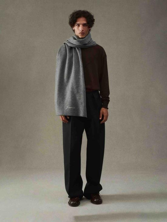 25FW 자크뮈스 머플러/스카프 25HACU00792AK00290 970DARKGREY Grey - JACQUEMUS